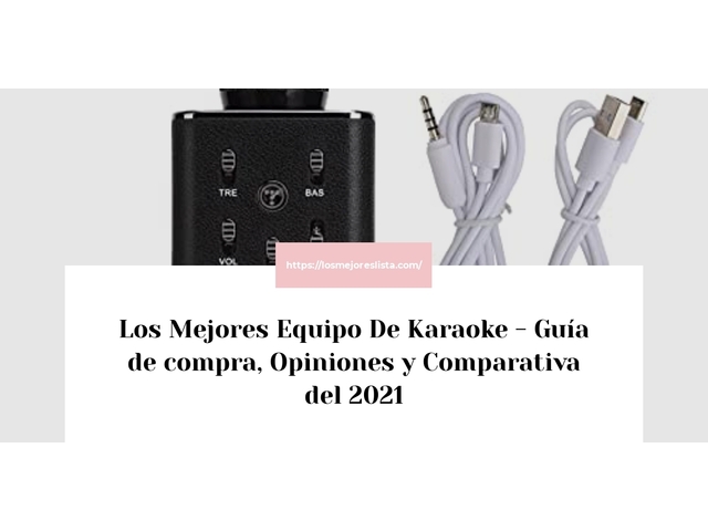 Los Mejores Equipo De Karaoke - Guía de compra, Opiniones y Comparativa de 2024