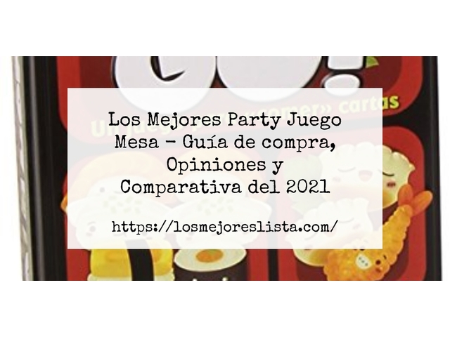 Los Mejores Party Juego Mesa - Guía de compra, Opiniones y Comparativa de 2024