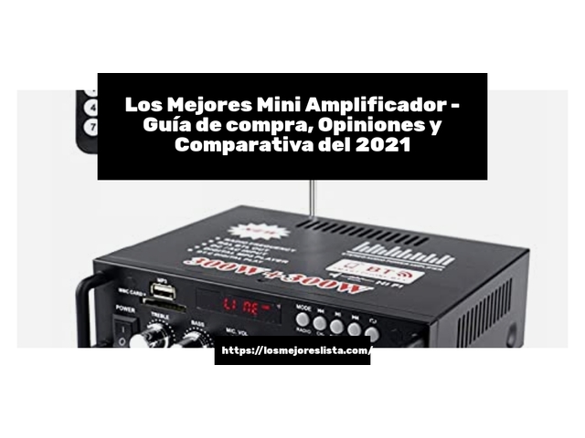 Los Mejores Mini Amplificador - Guía de compra, Opiniones y Comparativa de 2024