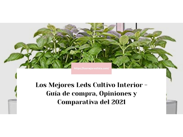 Los Mejores Leds Cultivo Interior - Guía de compra, Opiniones y Comparativa de 2024