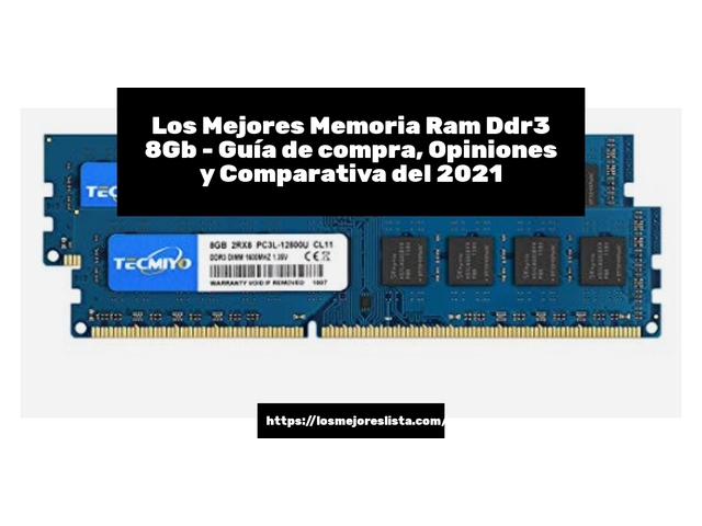 Los Mejores Memoria Ram Ddr3 8Gb - Guía de compra, Opiniones y Comparativa de 2024