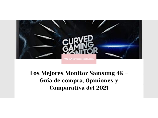 Los Mejores Monitor Samsung 4K - Guía de compra, Opiniones y Comparativa de 2024