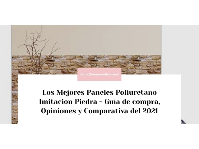 Los Mejores Paneles Poliuretano Imitacion Piedra - Guía de compra, Opiniones y Comparativa de 2024