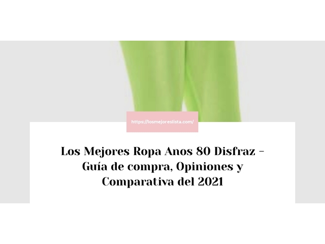 Los Mejores Ropa Anos 80 Disfraz - Guía de compra, Opiniones y Comparativa de 2024