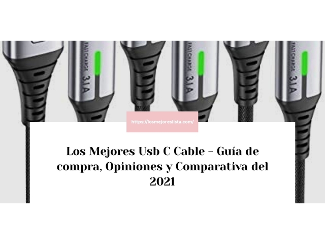 Los Mejores Usb C Cable - Guía de compra, Opiniones y Comparativa de 2024