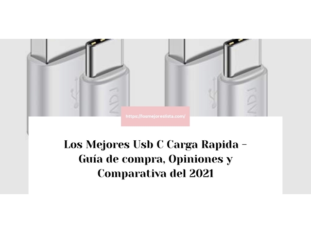 Los Mejores Usb C Carga Rapida - Guía de compra, Opiniones y Comparativa de 2024