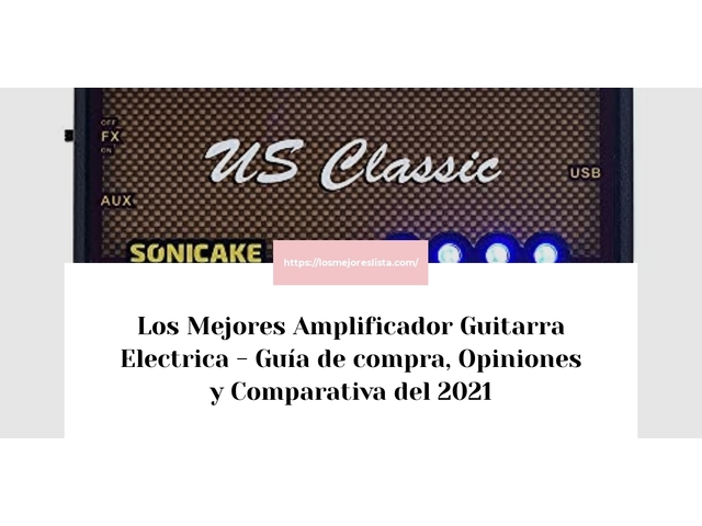 Los Mejores Amplificador Guitarra Electrica - Guía de compra, Opiniones y Comparativa de 2024