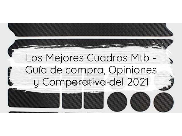 Los Mejores Cuadros Mtb - Guía de compra, Opiniones y Comparativa de 2024