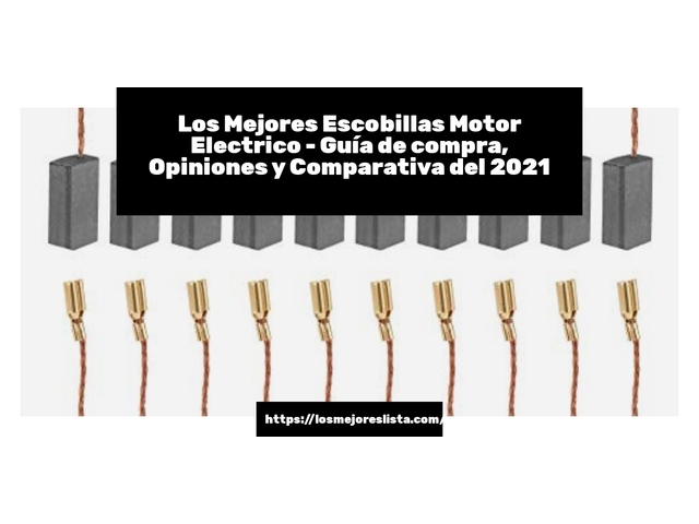 Los Mejores Escobillas Motor Electrico - Guía de compra, Opiniones y Comparativa de 2024