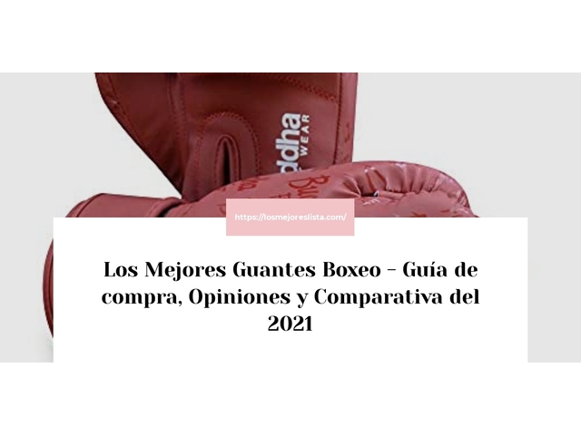 Los Mejores Guantes Boxeo - Guía de compra, Opiniones y Comparativa de 2024