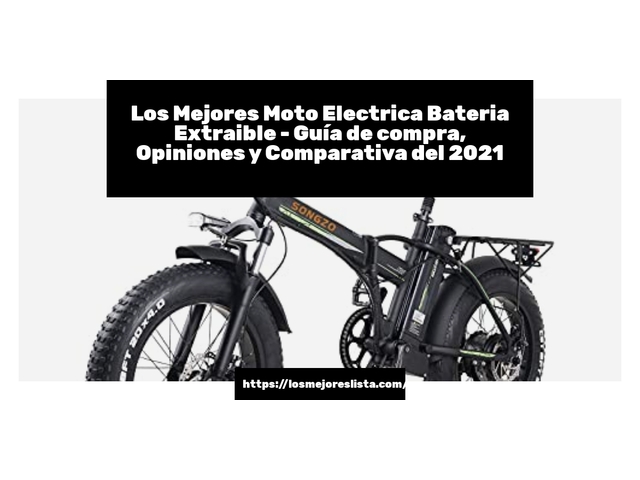 Los Mejores Moto Electrica Bateria Extraible - Guía de compra, Opiniones y Comparativa de 2024