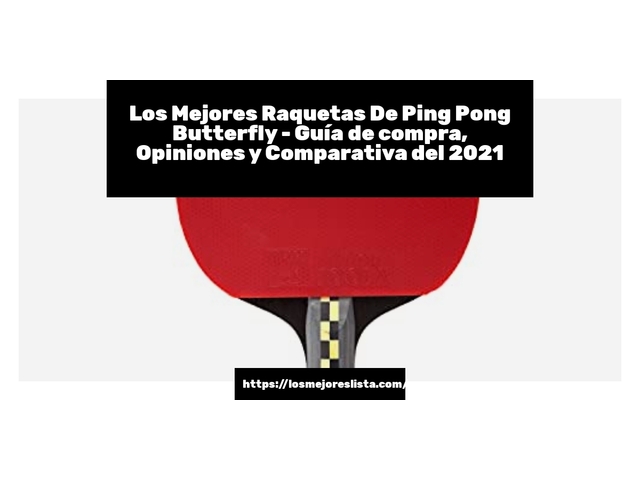 Los Mejores Raquetas De Ping Pong Butterfly - Guía de compra, Opiniones y Comparativa de 2024