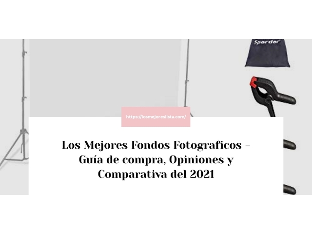 Los Mejores Fondos Fotograficos - Guía de compra, Opiniones y Comparativa de 2024