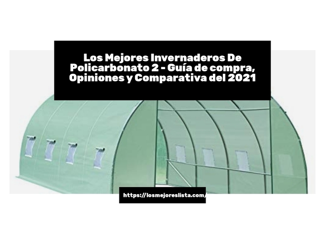 Los Mejores Invernaderos De Policarbonato 2 - Guía de compra, Opiniones y Comparativa de 2024